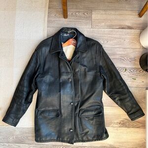 Men's Black Leather Jacket